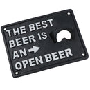 The Best Beer Bottle Opener Cast Iron Sign Gift Garage Shed Bar Man Cave Plaque