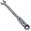 Metric Double Jointed Flexi Ratchet Combination Spanner Wrench 72 Teeth