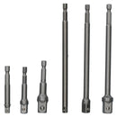 65mm + 150mm Socket Adapter Adaptor Hex Extension Set 1/4" 3/8" 1/2" 6pc