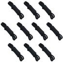 10pk 2m Double Braided Fender Lines 10mm Boat Rope Spliced Loop Black