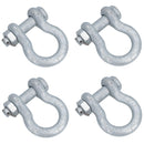 Galvanised Bow Shackle Safety Pin 3/4in (19mm) 4.75T to US Fed Spec