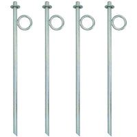Heavy Canal Mooring Iron Peg Full Ring Galvanised Pin Cleat Anchor River Boat