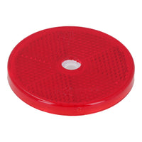 Red Round Circular Reflectors for Driveway Gate Fence Posts Trailer Rears