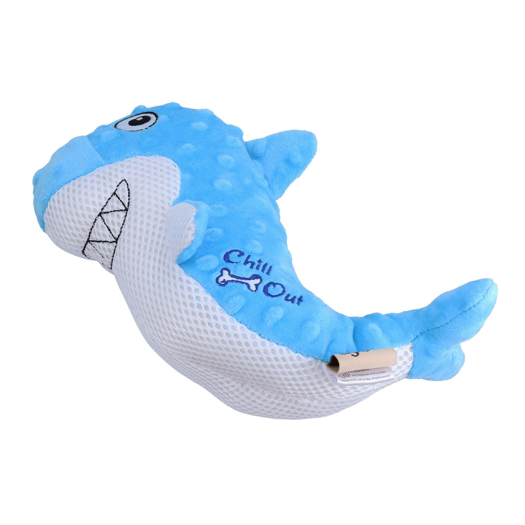 Chill Out Shark Dog Plush Hydration Cooling Summer Play Toy Home Pet Toy