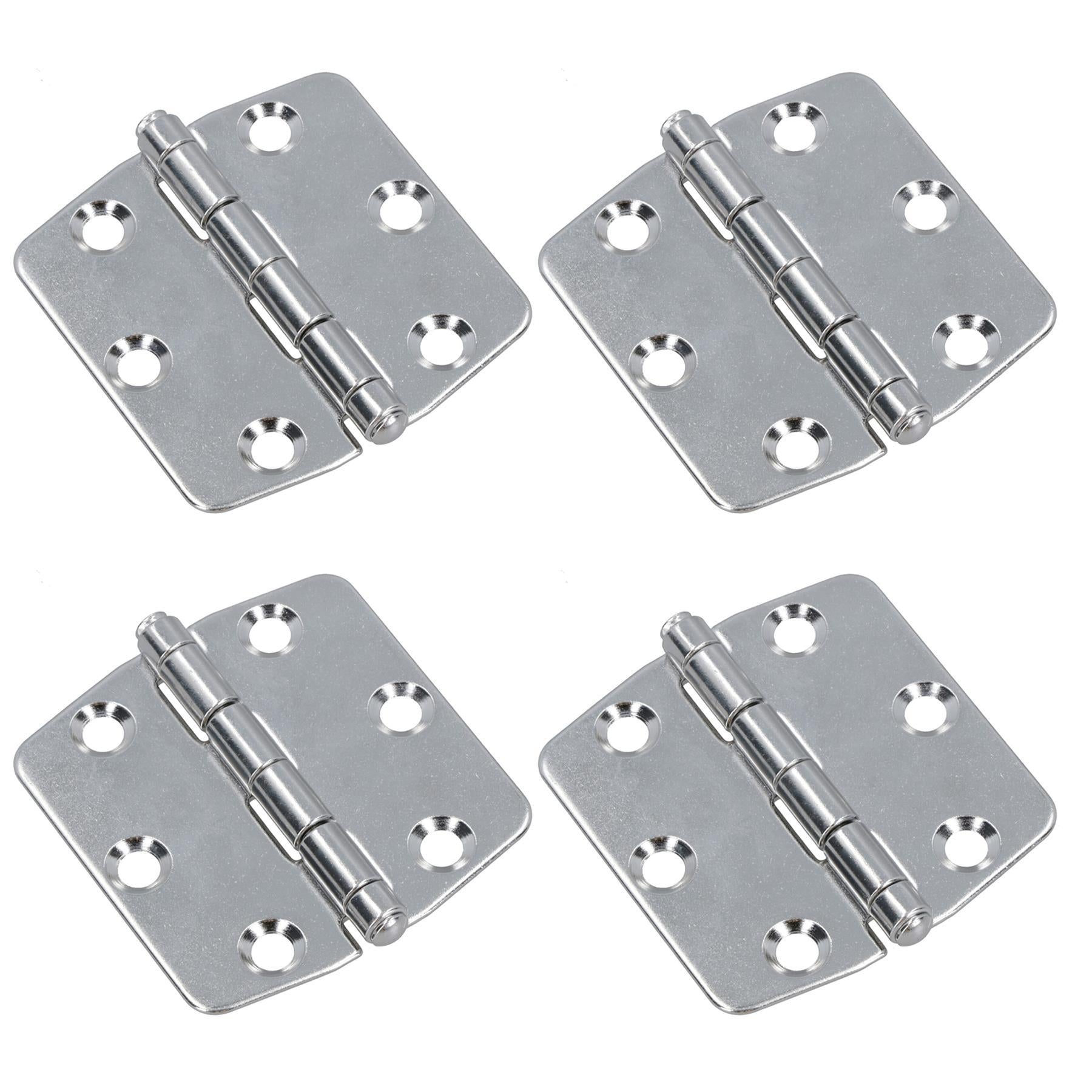 Polished Butterfly Door Hinge Stainless Steel 75mm x 73mm 316 Marine Cabin