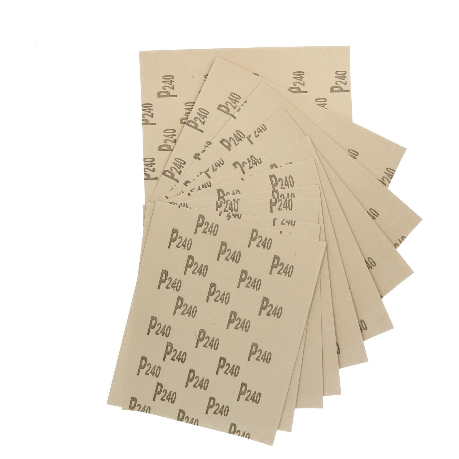 20pc Assorted Sandpaper Sanding Sheets for Metal Wood Plastic Fine 240 Grit