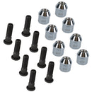 Pack of 8 M12 x 1.5 Wheel Studs And Nuts For 100mm PCD Trailer Hubs