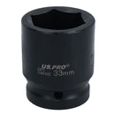 Metric Shallow Impact Impacted European Style Socket 3/4" Drive 6 Sided