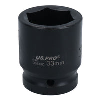 Metric Shallow Impact Impacted European Style Socket 3/4" Drive 6 Sided