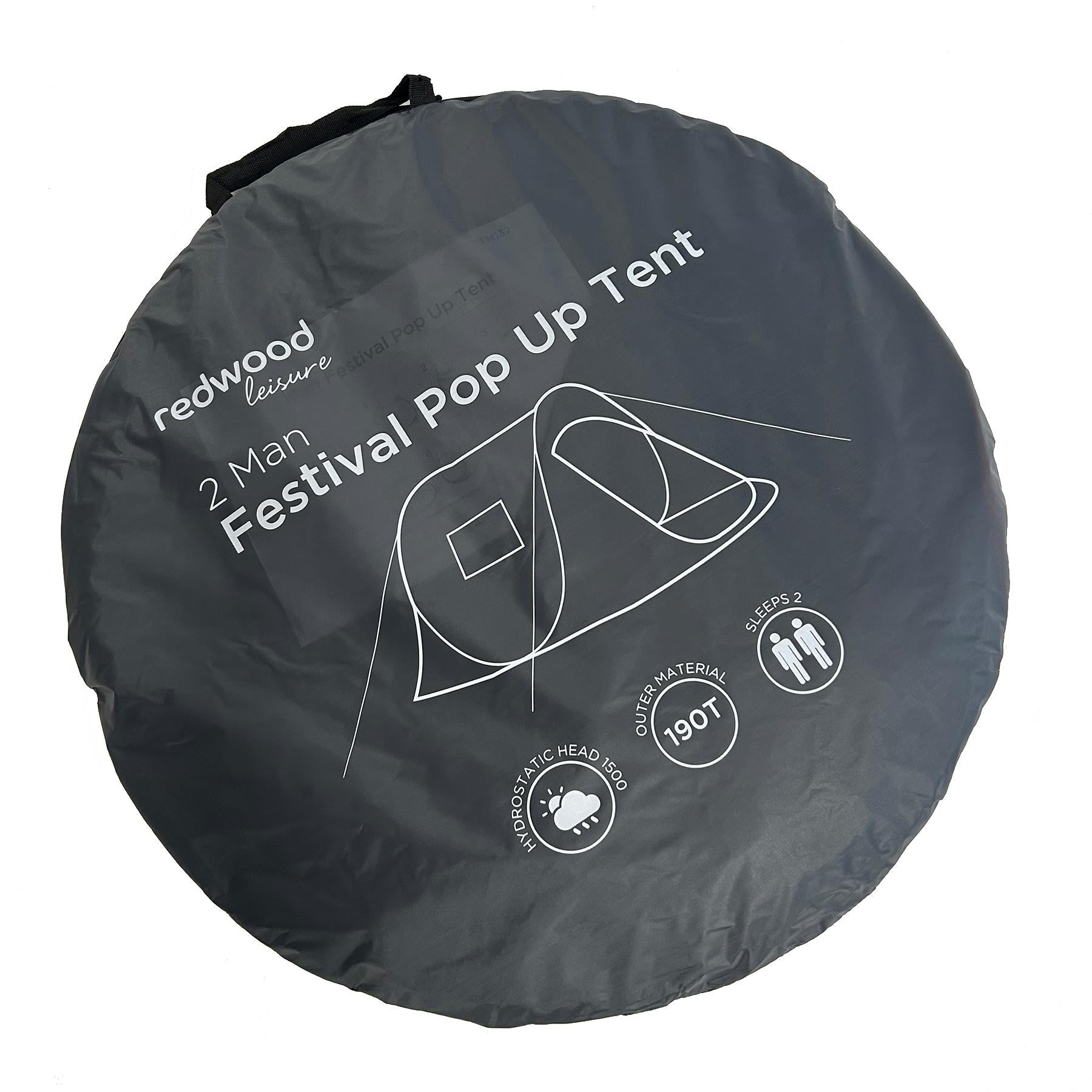 2 Person Pop Up Camping Tent Festival Hiking Fishing Instant Shelter Polyester