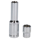 6 x 10mm + 6 x 13mm Metric Mixed Drive 6 Sided Single Hex Deeps Socket 12pc