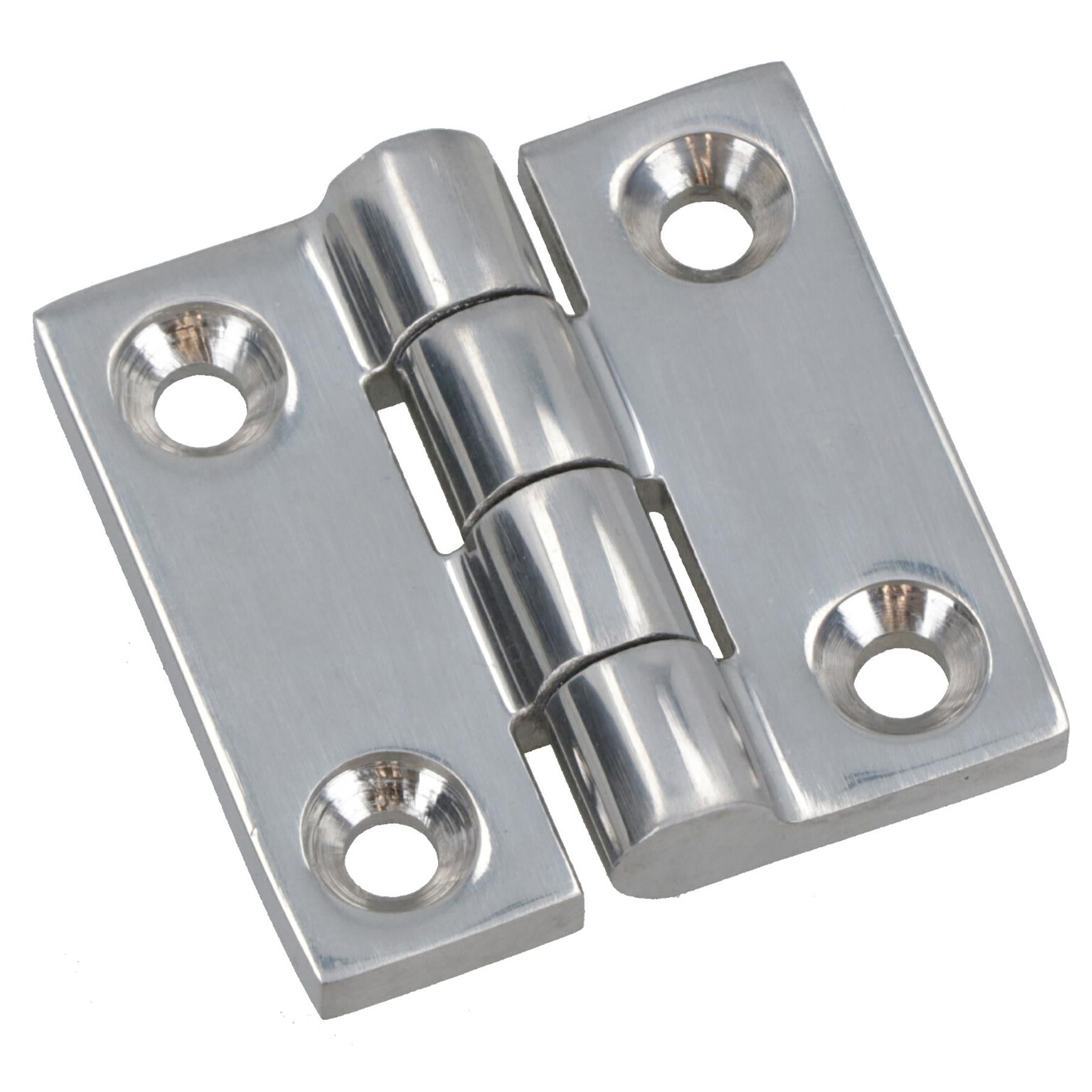 Polished Door Butt Hinge Stainless Steel 38mm x 38mm 316 Marine Cabin