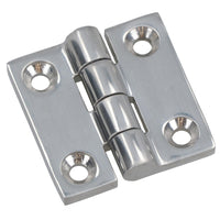 Polished Door Butt Hinge Stainless Steel 38mm x 38mm 316 Marine Cabin