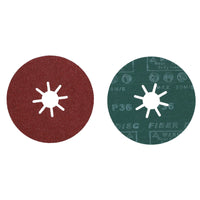 115mm Fibre Coarse 36 Grit Sanding Abrasive Discs For Wood Metal 4-1/2”