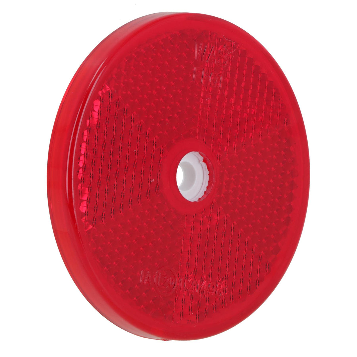 Red Round Circular Reflectors for Driveway Gate Fence Posts Trailer Rears