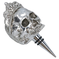 Skull Tiara Gothic Wine Bottle Stopper Topper Bung Cork Champagne Prosecco