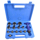 14pc Hollow Punch Set Hole Punch Tool Leather, Plastic, Foam, Fibre TE753