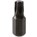 T20 – T60 Torx Star Male Bits With 10mm Shank 30mm or 75mm Length