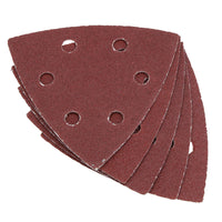 Hook Loop Delta Sanding Abrasive Discs Pads 93mm Triangle 80 Grit Medium 50pc