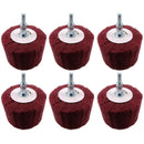Goblet Shaped Sanding Polishing Cleaning Mop 75mm Width 240 Grit 6mm Shank