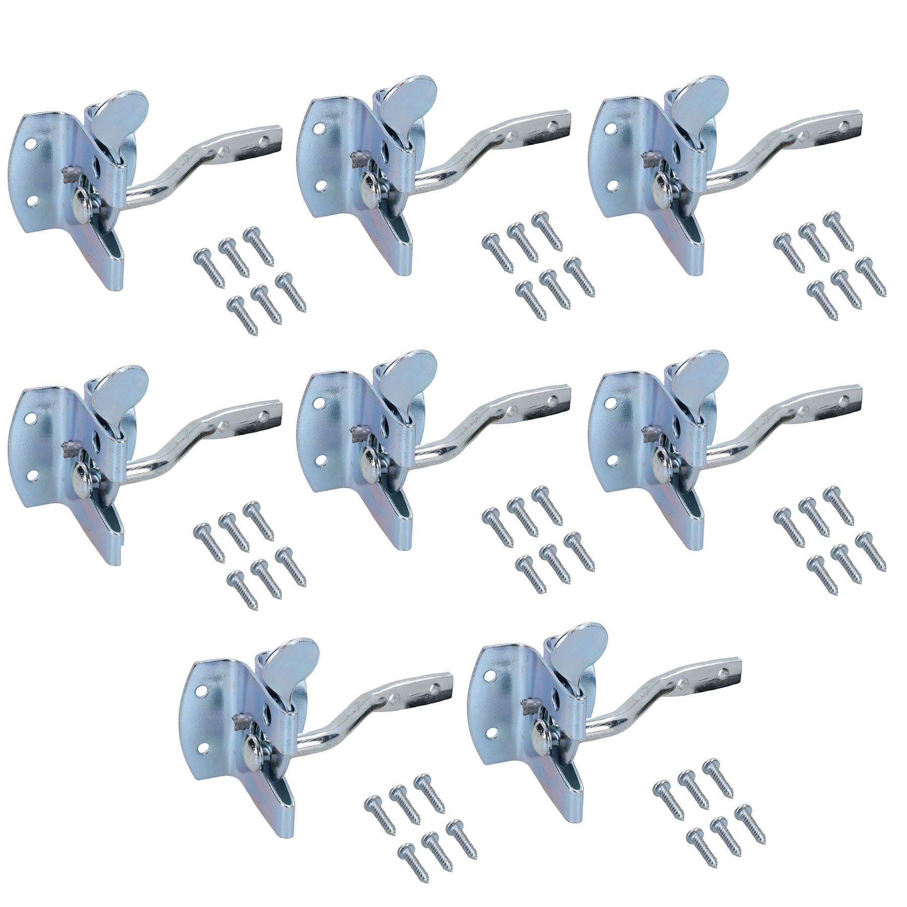 Auto Automatic Gate Latch Catch + Striker Thumb Release Zinc Coated Gates