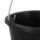 Tough Rubber Bucket Flexible Traditional Thick Rubber 7.5L with Rope Eye Boat