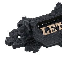 Letter Post Mail Box Slot Flap Plate Cast Iron Wall Front Door Gate Home House