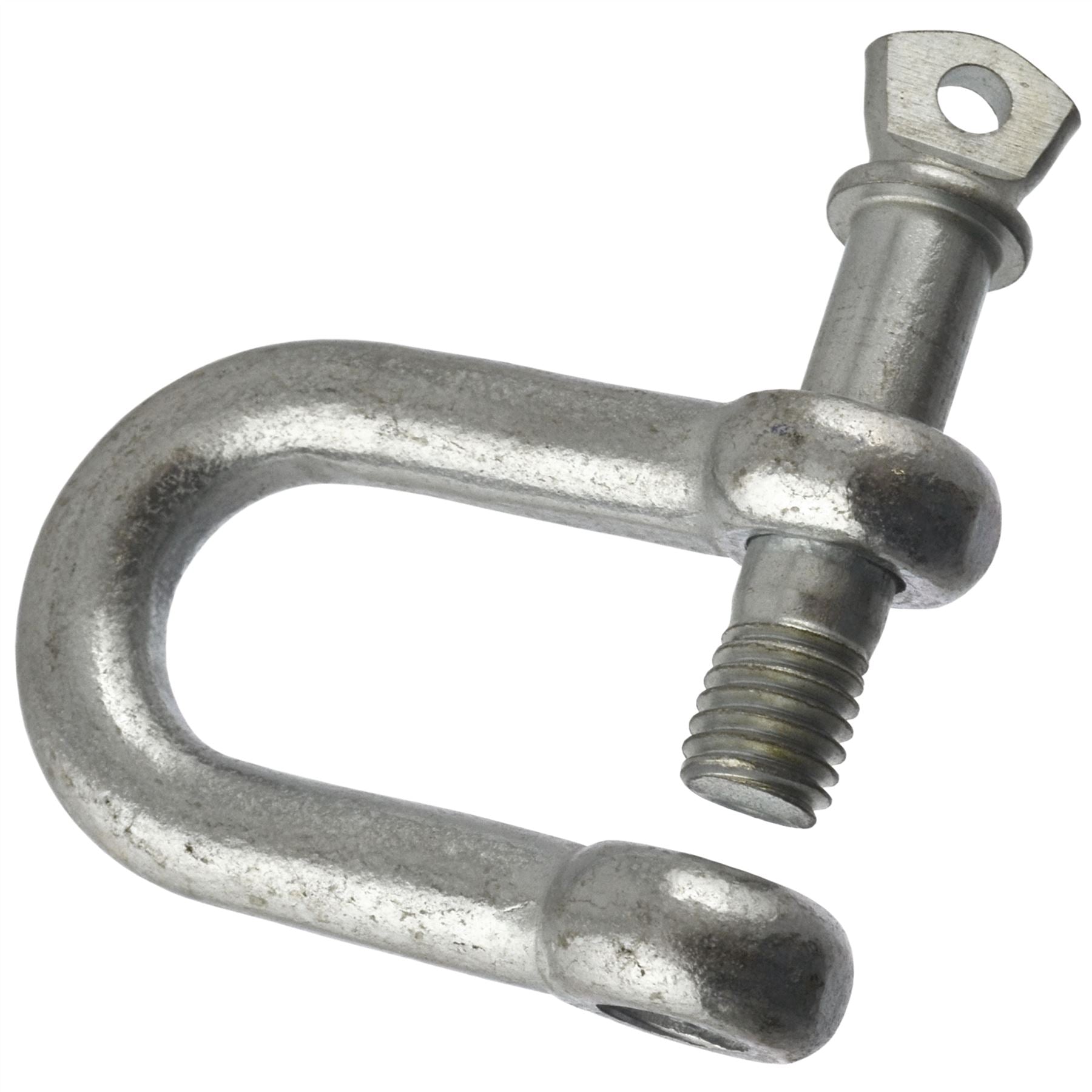 D Shackle Dee Link M6 - M12 Galvanised Steel Lifting Towing Rigging Pin Loop