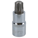 T60 x 55mm Male Shallow Short Torx Bit Socket 1/2in Drive CRV S2 Steel