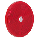 Red Round Circular Reflectors for Driveway Gate Fence Posts Trailer Rears