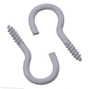 Screw Hook Fasteners Hangers White Plastic Finish 10mm Dia 30mm length