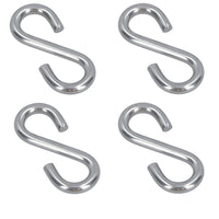 S Hook Hanging 8mm Stainless Steel Marine Grade Kitchen Pan Hanger Clothing