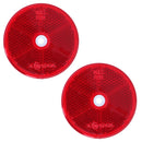 Red Round Circular Reflectors for Driveway Gate Fence Posts Trailer Rears