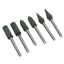 Rotary Tool Rubber Polishing Points Cone Point Cylinder Shape 3.17 Mandrel