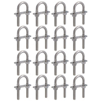 M8 28mm x 75mm U-Bolts / N-Bolts Stainless Steel Marine Grade Boat Trailer