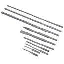 SDS Plus Shank Masonry Drill And Chisel Bit Set Tungsten Carbide Tips 10pc