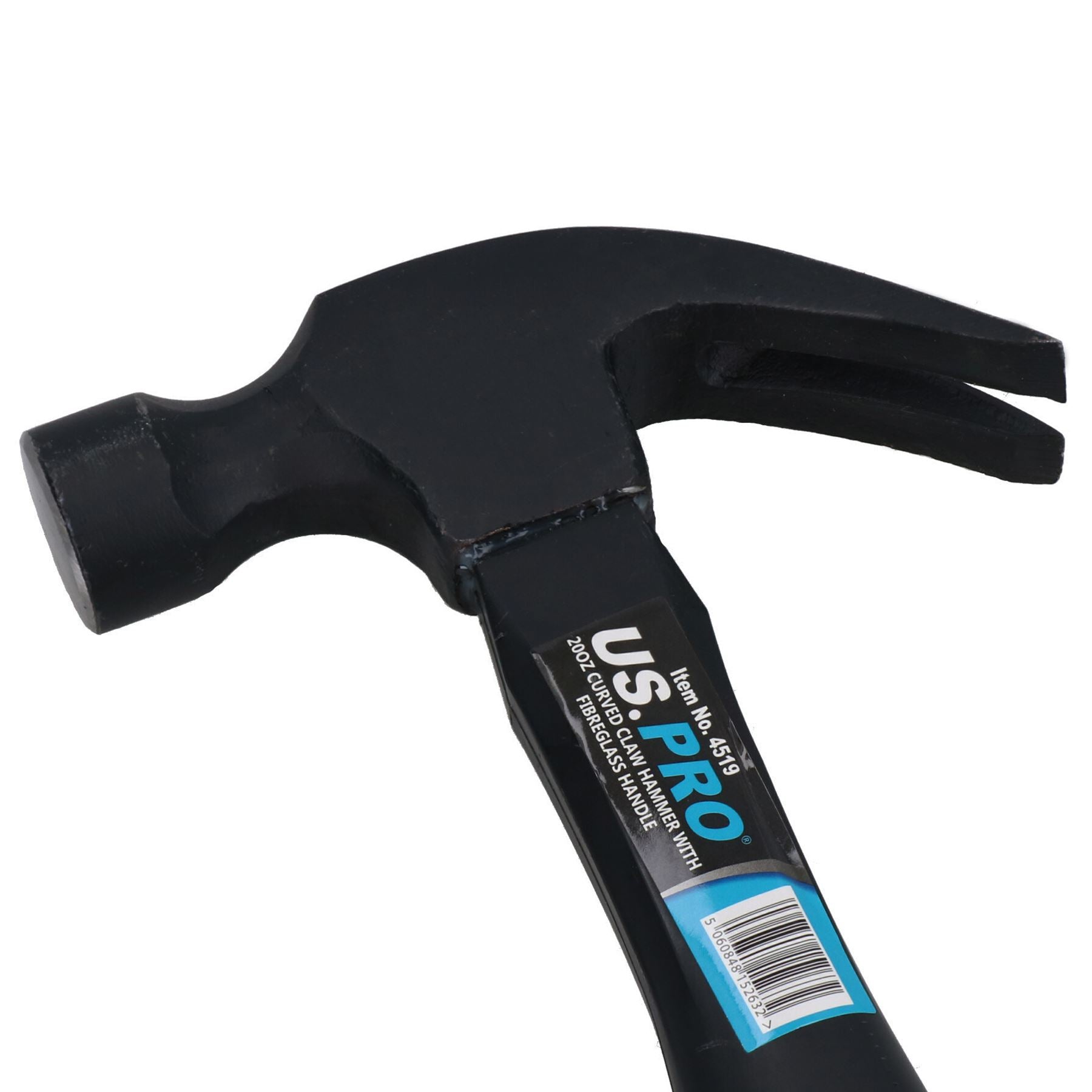 Curved Claw Hammer with Fibreglass Handle Nail Screw Remover 8oz 16oz 20oz