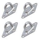 8mm Diamond Eye Plate Tie Down Anchor Ring Stainless Steel A2