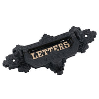 Letter Post Mail Box Slot Flap Plate Cast Iron Wall Front Door Gate Home House