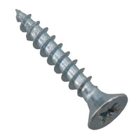 5mm x 30mm PZ2 Countersunk Wood Screws Fasteners with Raw Plugs