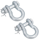 Galvanised Bow Shackle Safety Pin 5/8in (16mm) 3.25T to US Fed Spec