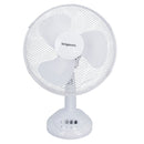 12” Oscillating Desk Fan Portable Tilting Head Cooling 3 Speed Silent UK Plug