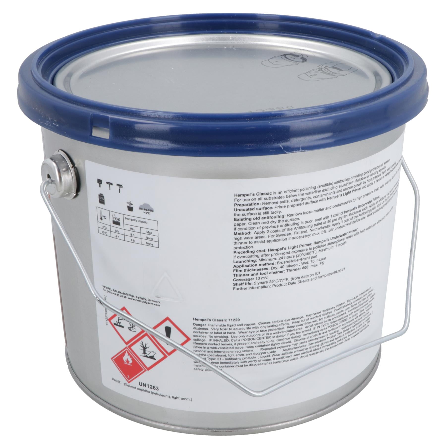 Hempel Classic Antifoul 2.5L Boat Antifouling Marine Paint