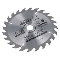 Circular Saw Blade 165mm x 16 / 20mm Mixed Teeth TCT Cutting Disc Wood