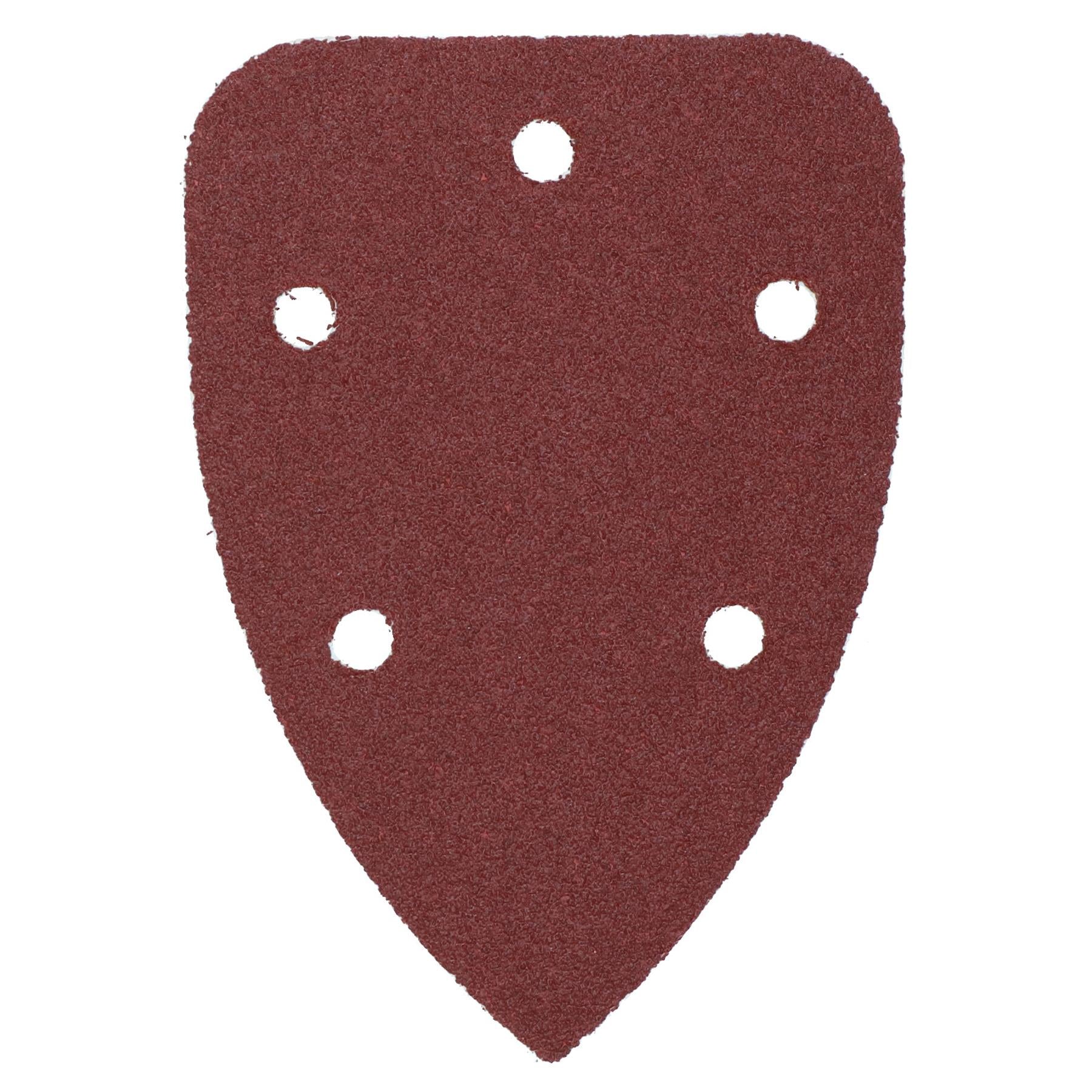 100 x Hook And Loop Detail Sanding Pads Discs 140mm Triangular 60 Grit Coarse