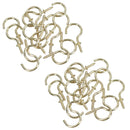 1.5 Inch 38mm Cup Hook Screws Picture Curtain Hangers Fasteners Brass Coated