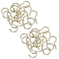1.5 Inch 38mm Cup Hook Screws Picture Curtain Hangers Fasteners Brass Coated