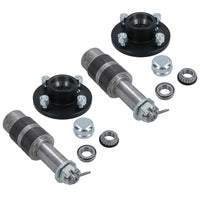 4 Inch PCD Trailer Wheel Hubs + Bearings With Weld On Extended Stub Axle