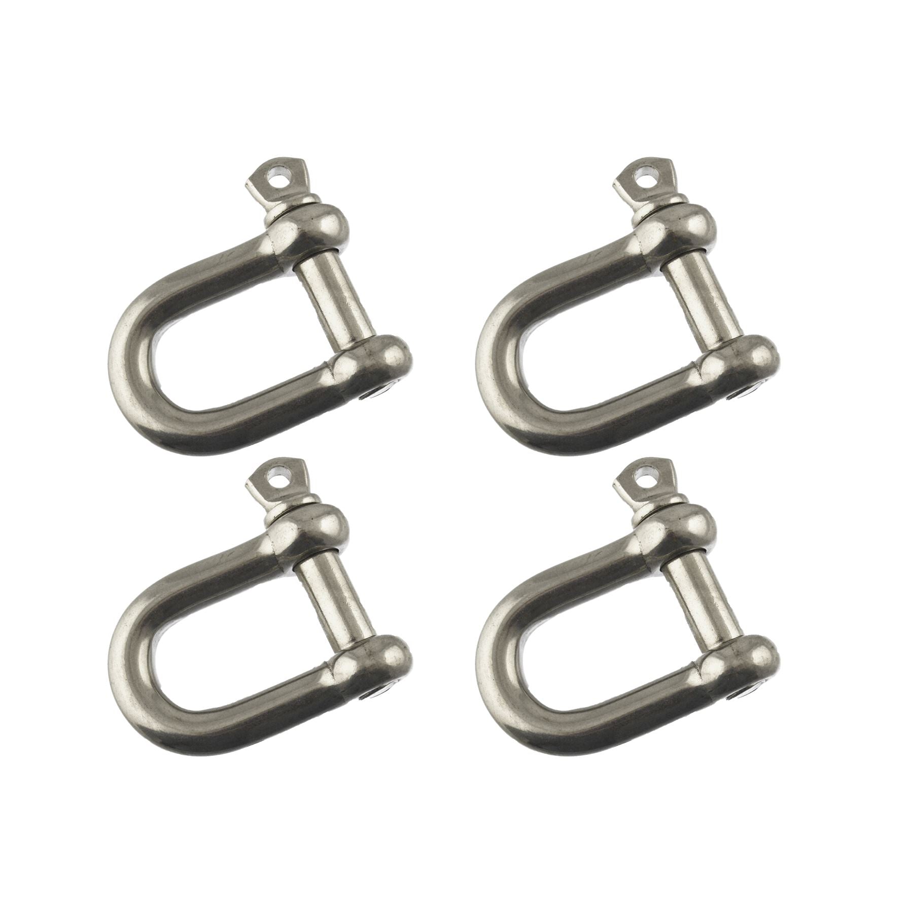 D Shackle Dee Link M6 - M12 Galvanised Steel Lifting Towing Rigging Pin Loop