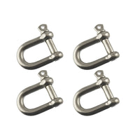 D Shackle Dee Link M6 - M12 Galvanised Steel Lifting Towing Rigging Pin Loop